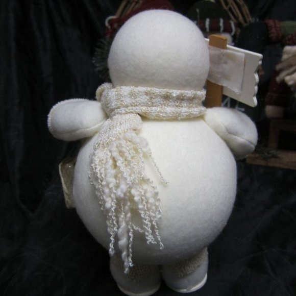 RUSTIC CHRISTMAS DECORATIONS SOME VINTAGE SANTA & SNOWMAN SET OF 5 - Picture 8 of 11